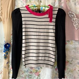 ISO ‼️ H&M striped sweater + bow